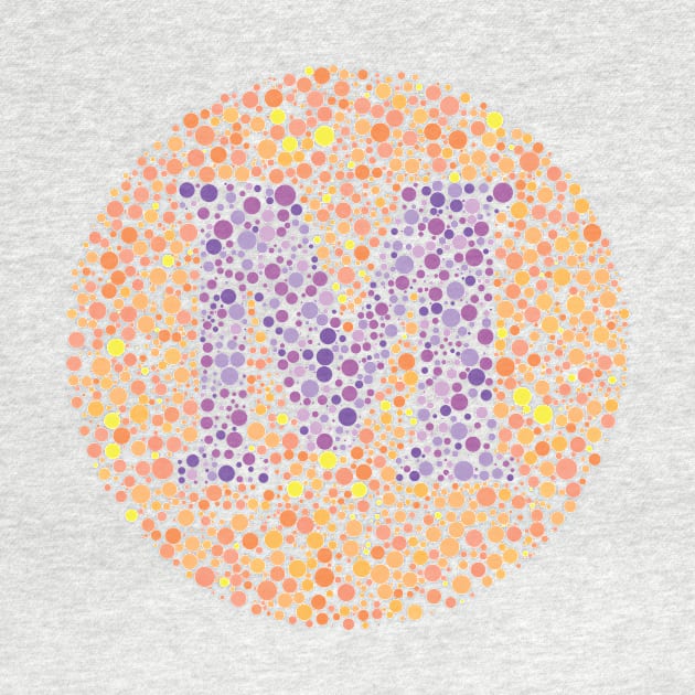 Letter M Ishihara Test by CorneaDesigns